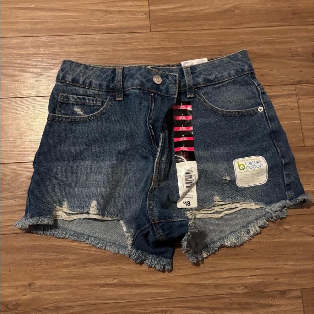 Women's Blue Denim Shorts